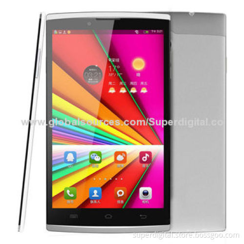 7-inch Octa-core Tablet PCs with MTK6592 1.7GHz CPU, Support 3G/Wi-Fi/Bluetooth/GPS